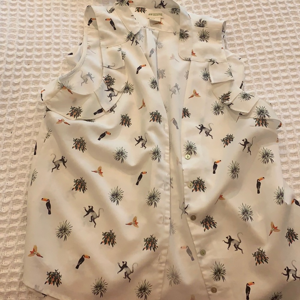Super cute printed work top